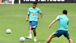 Laga antara Brasil dan Argentina akan berlangsung di Stadion Mas Monumental, Buenos Aires pada Rabu (26/3/2025) pagi Waktu Indonesia Barat. (EVARISTO SA/AFP)