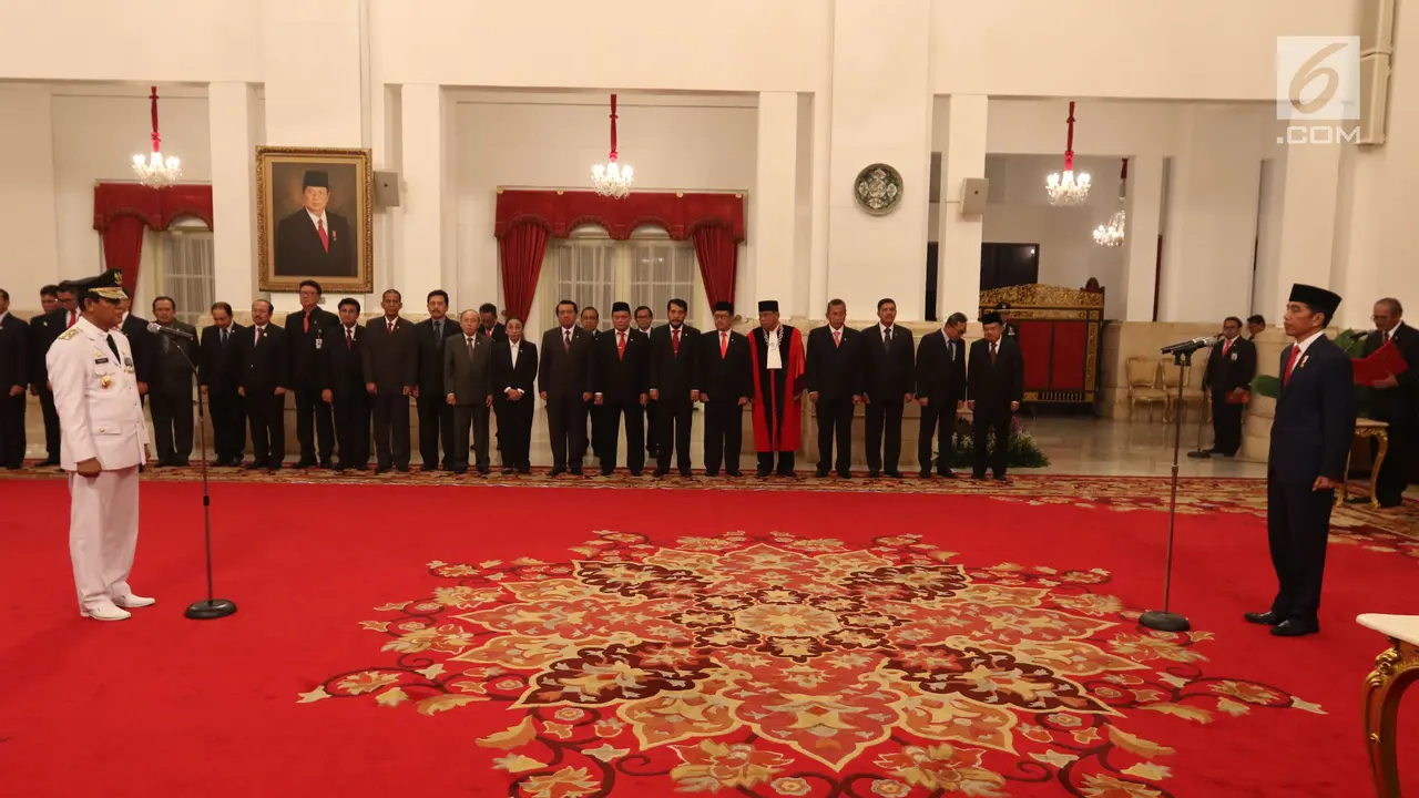 Senyum Isdianto Usai Dilantik Jokowi Menjadi Wakil Gubernur Kepri