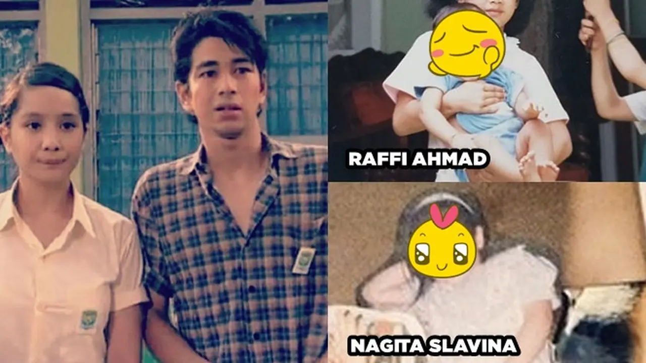 6 Foto Masa Kecil Raffi Ahmad dan Nagita Slavina Ini Curi Perhatian