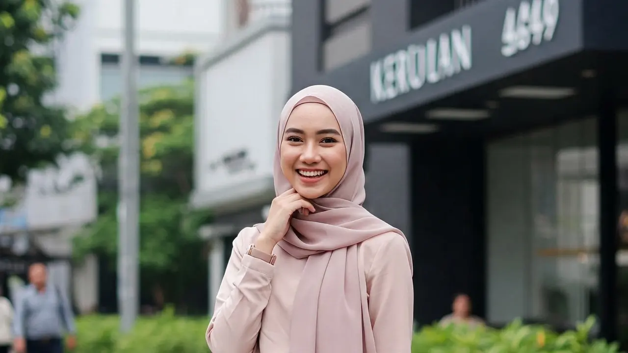 7 Outfit Korean Style Hijab Rok Terbaru 2025, Tampil Feminim dan Modis