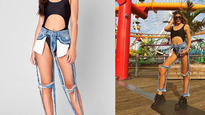 Tren Baju Nyentrik Terbaru Extreme Cut Out Jeans Ini Dijual Jutaan Rupiah Fashion Fimela Com