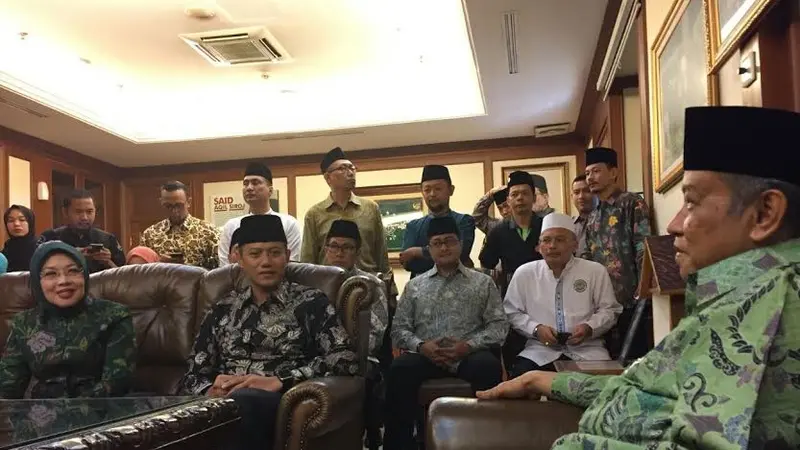 Agus Yudhoyono dan Sylviana Murni datangi kantor PBNU