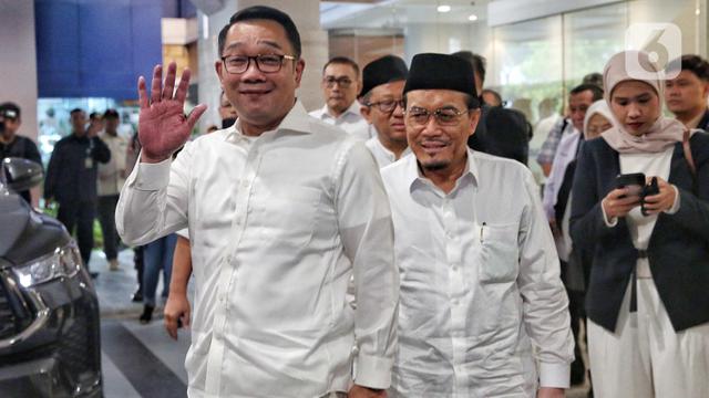 Tampil Kompak, Ridwan Kamil dan Suswono Siap Jalani Pemeriksaan Kesehatan