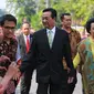 Salah satu tokoh nasional yang juga sebagai Gubernur DIY, Sri Sultan HB X dan GKR Hemas terlihat hadir di Gedung Graha Saba Buana. (Adrian Putra/Bintang.com)