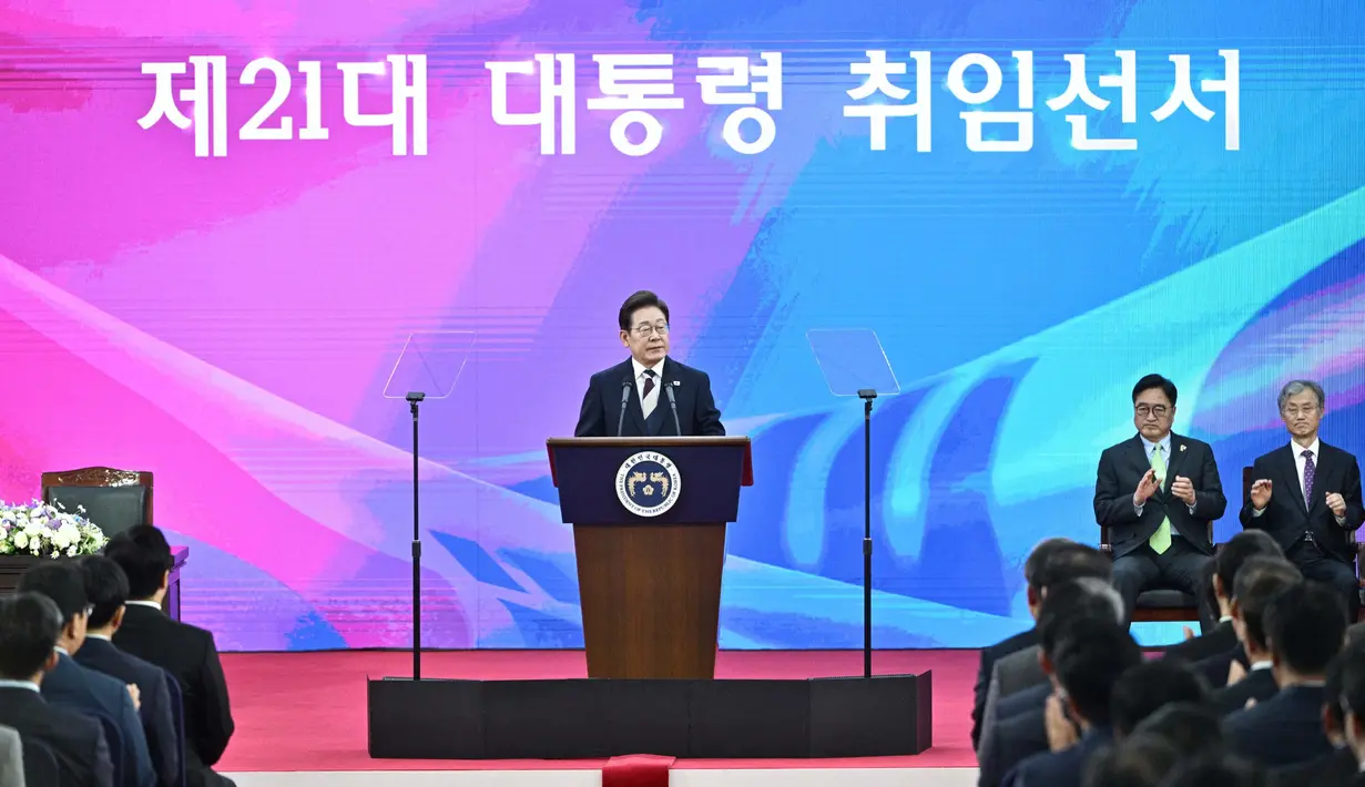 Diketahui, pemilu Korea Selatan ini diadakan setelah pemakzulan terhadap Presiden Yoon Suk Yeol. (ANTHONY WALLACE/POOL/AFP)