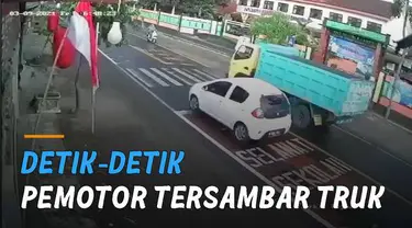 Korban langsung tersambar truk yang menyalip tersebut dan meninggal dunia di TKP.