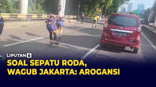 VIDEO: Viral! Wagub DKI Jakarta Komentari Rombongan Sepatu Roda di Gatsu