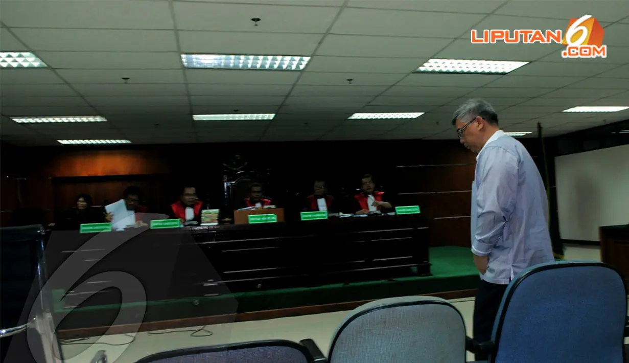 Sidang lanjutan sengketa pilkada Lebak kembali digelar dengan terdakwa Akil Mochtar di Pengadilan Tipikor Jakarta, Kamis (10/4/2014) (Liputan6.com/Faisal R Syam).