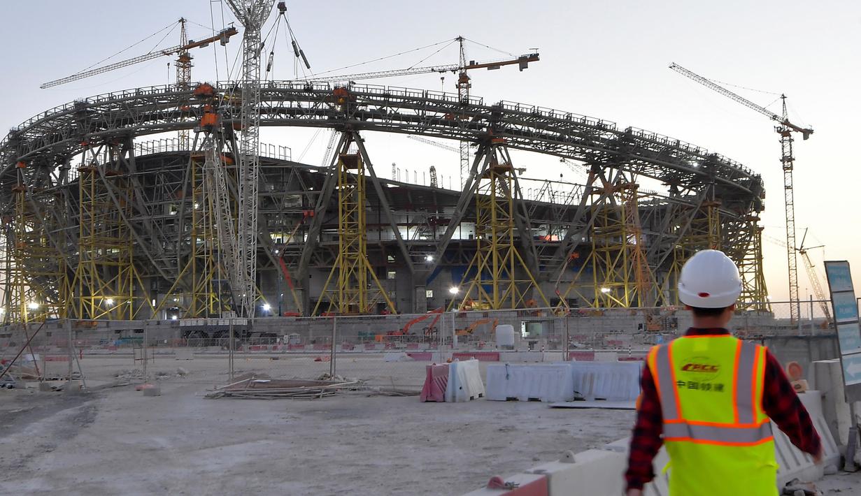 foto melongok persiapan stadion lusail