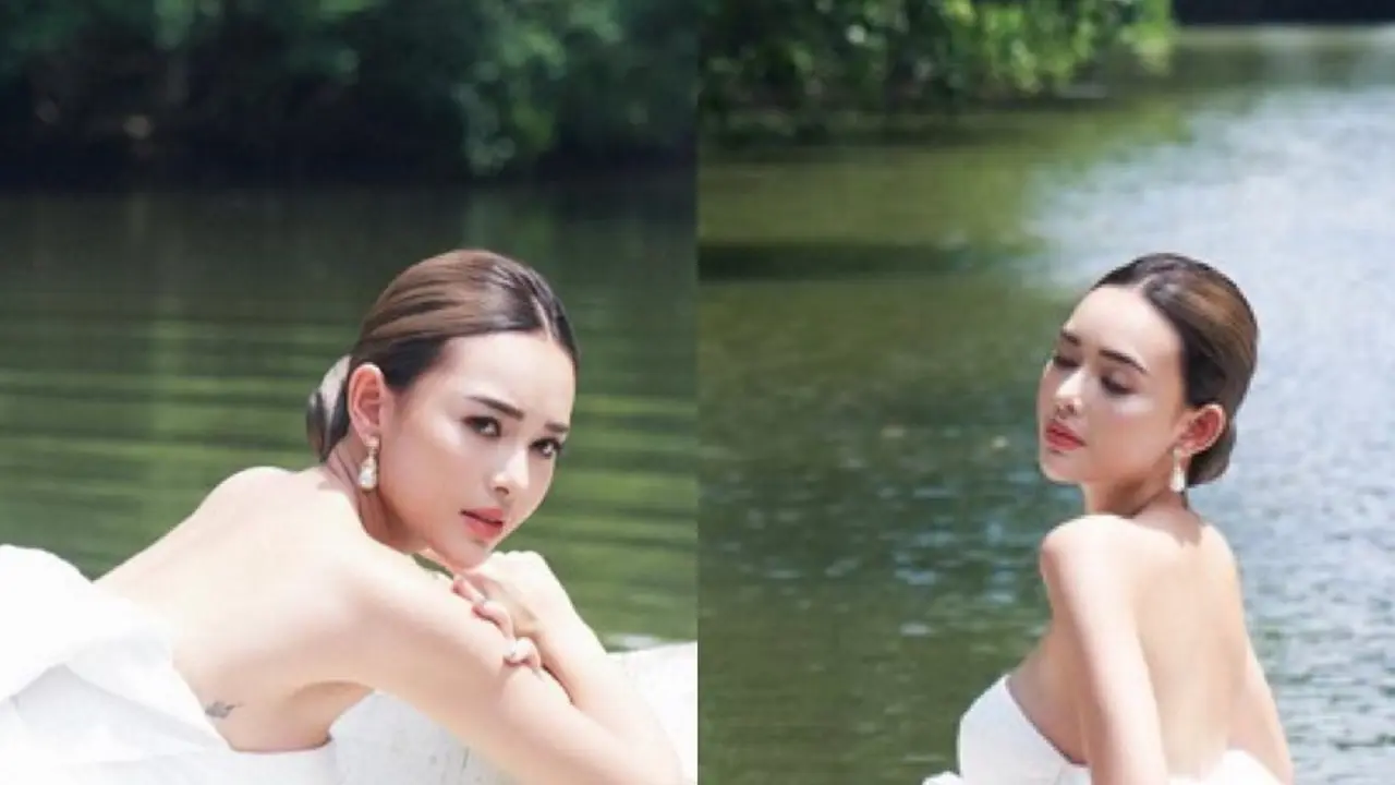 Tampilan Amanda Manopo di Atas Perahu