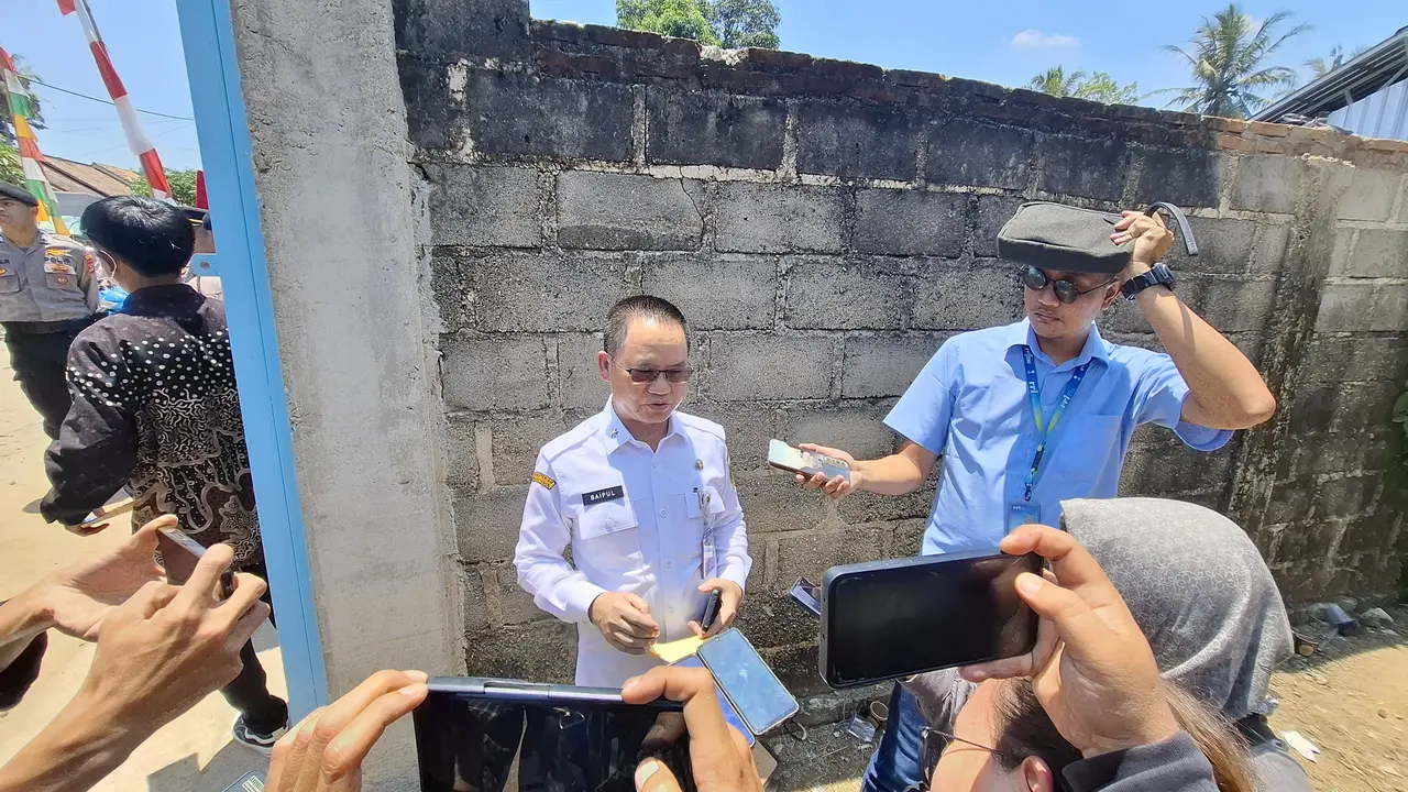Kepala Satgas MBG Lampung, Saipul saat memberi keterangan pers di Bandarlampung, Provinsi Lampung. (Liputan6.com/Ardi Munthe)