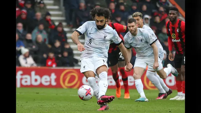Foto: Momen Mohamed Salah Gagal Eksekusi Penalti saat Lawan Bournemouth di Liga Inggris 2022 / 2023