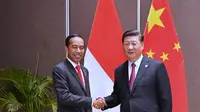 Presiden RI Joko Widodo dan Presiden China Xi Jinping di KTT APEC 2018 (sumber: Kantor Sekretariat Presiden)