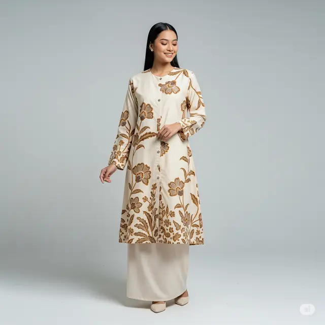 9 Model Baju Batik Wanita Kancing Depan Modern Terbaru yang Wajib Kamu Miliki