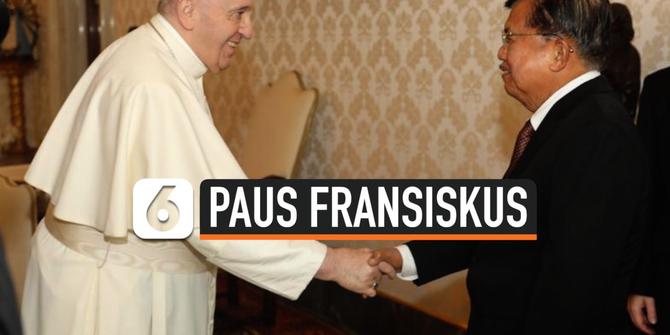 VIDEO: Suasana Pertemuan Jusuf Kalla dan Paus Fransiskus di Vatikan