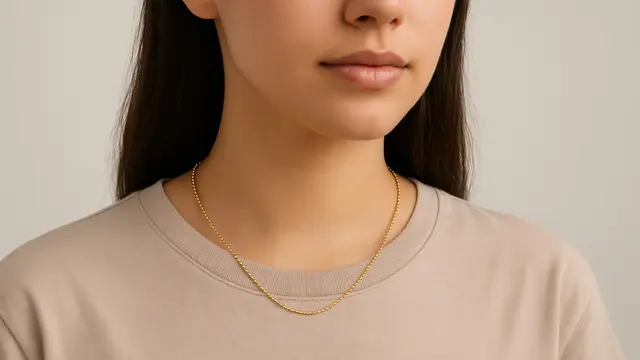 Model Kalung Emas Biji Lada Terbaru/Ilustrasi gambar oleh AI