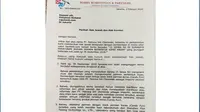Surat Hak Jawab PT Petrona Intl Chemindo soal Pemberitaan Permen Kipas Angin.