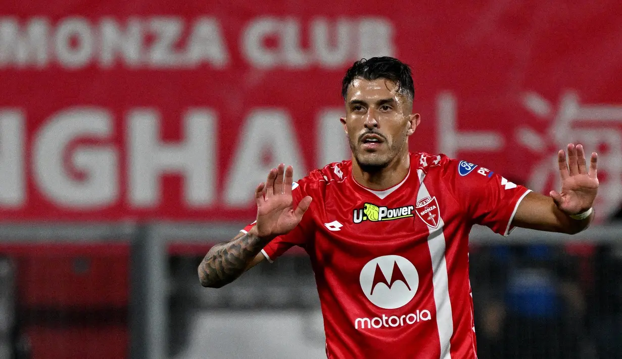 Inter Milan tertinggal lebih dulu dari Monza setelah Dany Mota mencetak gol pada menit ke-81. (Gabriel BOUYS/AFP