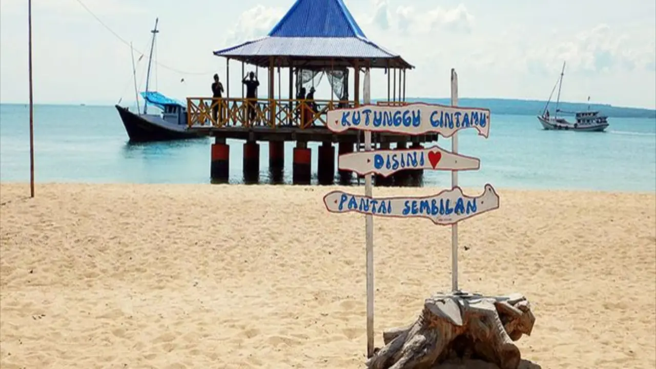 Wisata pantai sembilan Sumenep. (Ist)