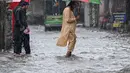 Dan 240 juta penduduk Pakistan menghadapi peristiwa cuaca ekstrem dengan frekuensi yang semakin meningkat. (Aamir Qureshi/AFP)