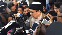 Kakak Angkat Ahok yang Muslim, Andi Analta Amir di Auditorium Kementerian Pertanian, Jakarta, Selasa (3/1/2017). (Nanda Perdana Putra/Liputan6.com)