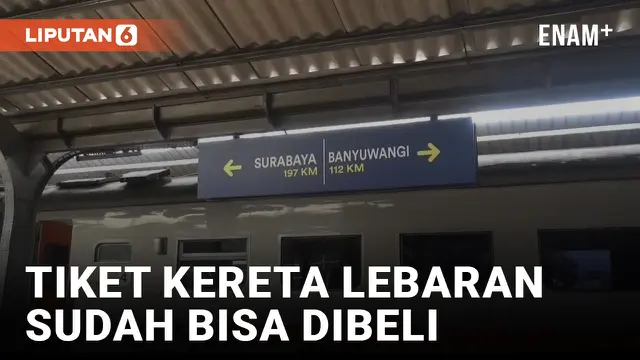 VIDEO: Tiket Kereta Mudik Lebaran 2023 Sudah Bisa Dibeli