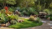 7 Inspirasi Xeriscape Bergaya Tropis yang Bikin Halaman Tetap Hijau Meski Minim Air