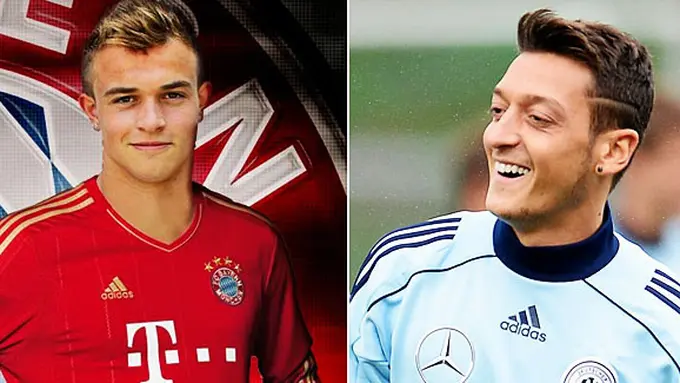 Xherdan Shaqiri dan Mesut Ozil, dua pemain Muslim | servimg.com