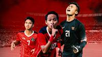 Timnas Indonesia - Nilai Pasar Timnas U-23: Marselino Ferdinan, Ernando Ari, Beckham Putra (Bola.com/Salsa Dwi Novita)
