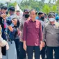 Presiden Joko Widodo atau Jokowi berkunjung ke Kabupaten Minahasa Utara Provinsi Sulawesi Utara (Sulut), Kamis (19/1/2023). (Foto: Laily Rachev - Biro Pers Sekretariat Presiden)