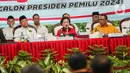 Ketum PDIP Megawati Soekarnoputri resmi mengumumkan Mahfud MD sebagai bakal calon wakil presiden (Cawapres) pendamping Ganjar Pranowo di Pilpres 2024. (Liputan6.com/Faizal Fanani)