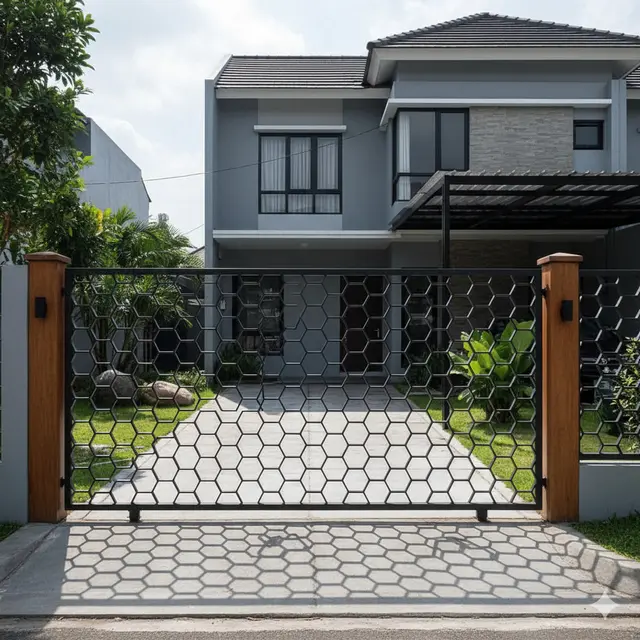 7 Model Pagar Besi Motif Geometris, Tampil Modern dan Estetis di Rumah Minimalis