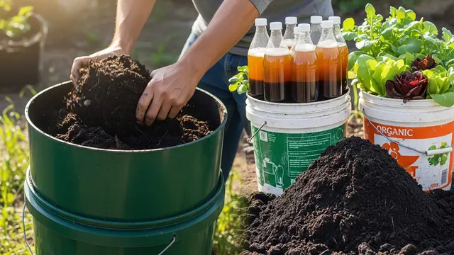 Cara Berkebun Sayur Organik Memakai Ember Bekas dan Kompos Dapur