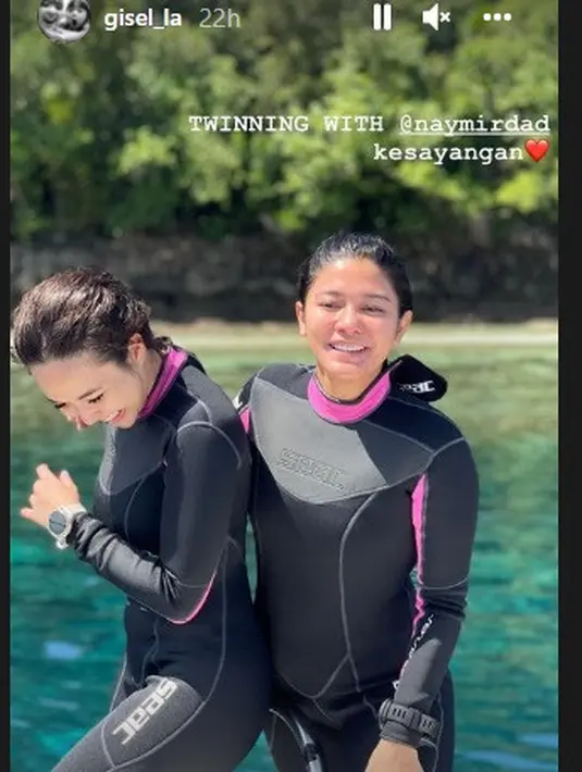 Naysilla Mirdad dan Gisel (Foto: Instagram/@naymirdad)