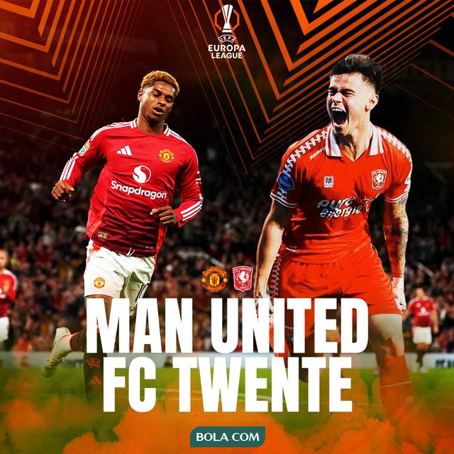 Liga Europa - Manchester United Vs FC Twente - Marcus Rashford Vs Mees Hilgers