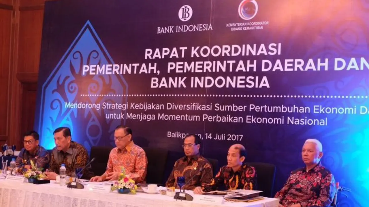 Rapat Koordinasi Pemerintah, Pemerintah Daerah dan Bank Indonesia dengan tema Mendorong Kebijakan Diversifikasi Sumber Pertumbuhan Ekonomi Daerah untuk Menjaga Momentum Perbaikan Ekonomi Nasional.
