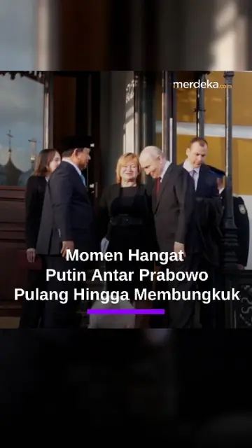 Momen Hangat Putin Antar Prabowo Pulang Hingga Membungkuk