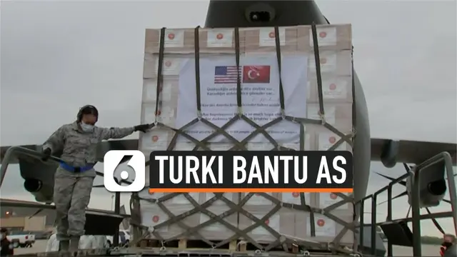 VIDEO: Tangani Corona, Turki Kirim Bantuan Alat Medis ke AS