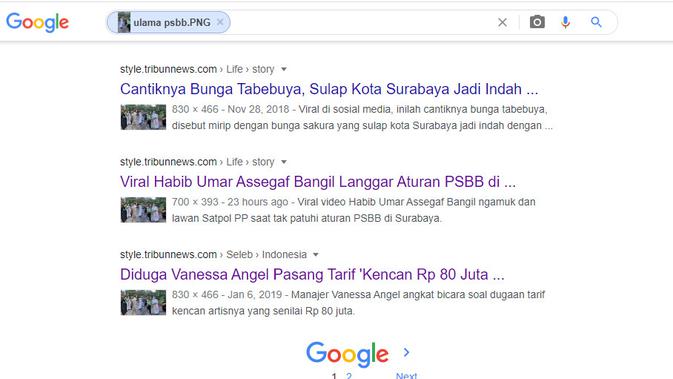 Penelusuran  Video Perlakukan Terhadap Ulama Saat PSBB