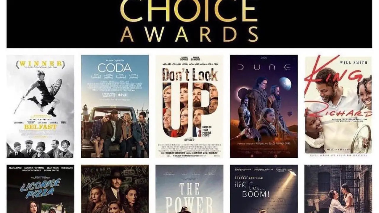 Daftar Nominasi Film Terbaik Critics Choice Awards 2022. (Twitter/ CriticsChoice)