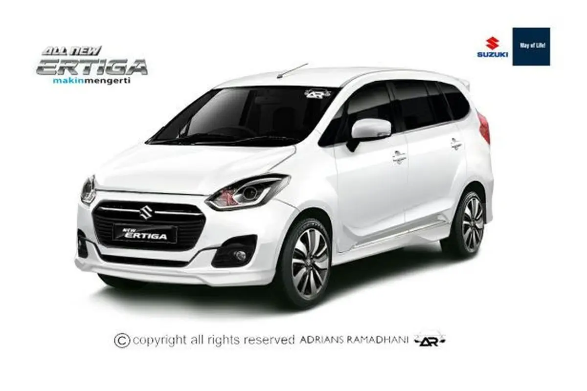 Rendering Suzuki Ertiga generasi terbaru.