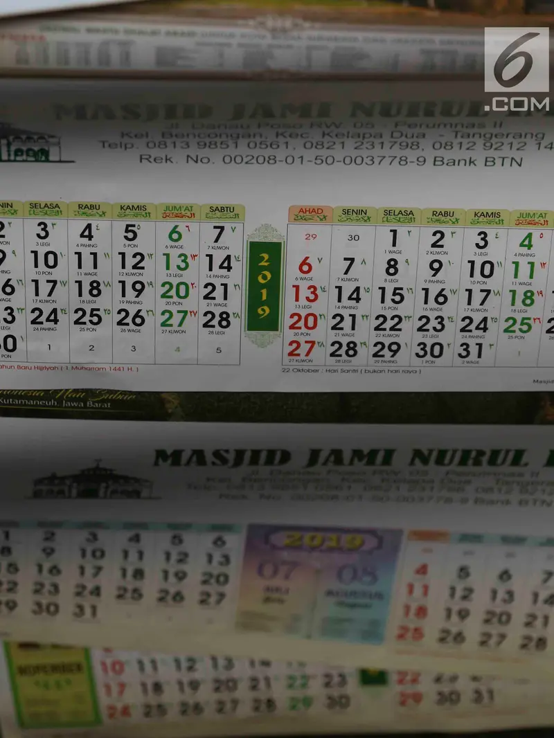 Jelang Pergantian Tahun, Produksi Kalender Meningkat 40 Persen