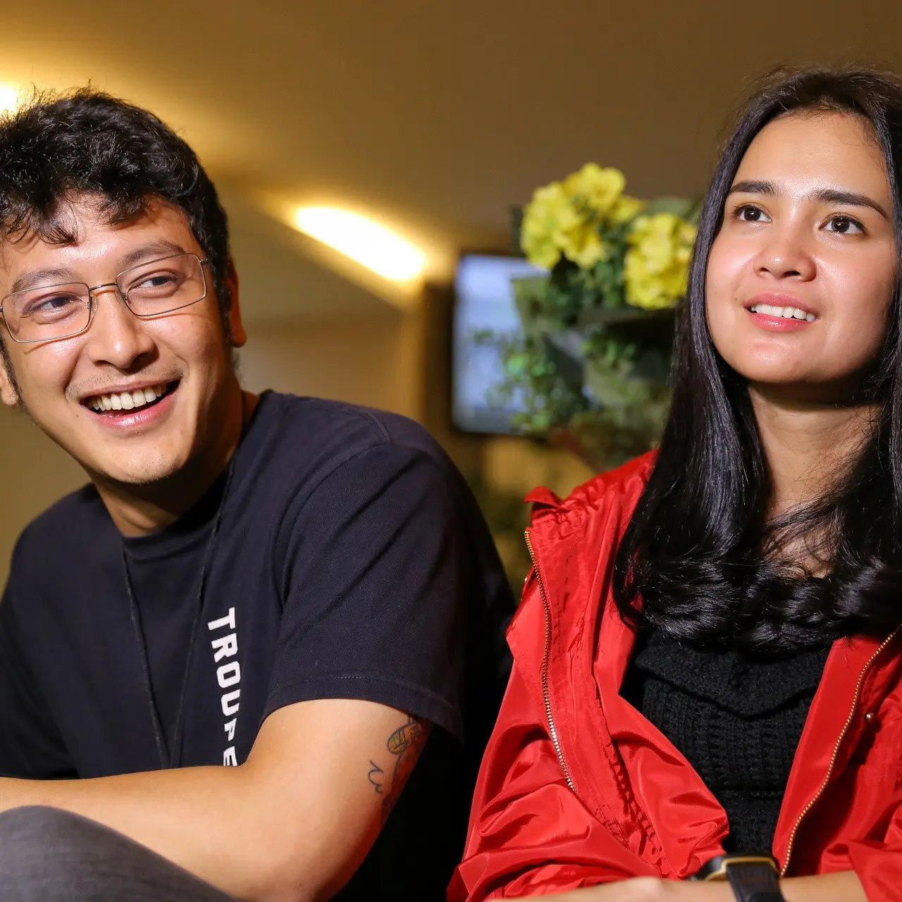 Dimas Anggara dan Michelle Ziudith. (Adrian Putra/bintang.com)