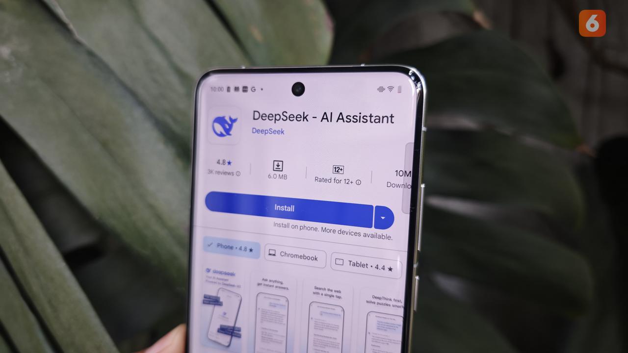 Chatbot AI DeepSeek. Liputan6.com/Iskandar