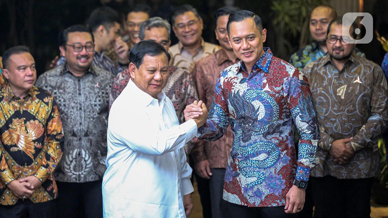 Ketua Umum Partai Demokrat Agus Harimurti Yudhoyono (AHY) resmi mendeklarasikan dukungan kepada Prabowo Subianto sebagai presiden di Pemilihan Presiden atau Pilpres 2024.