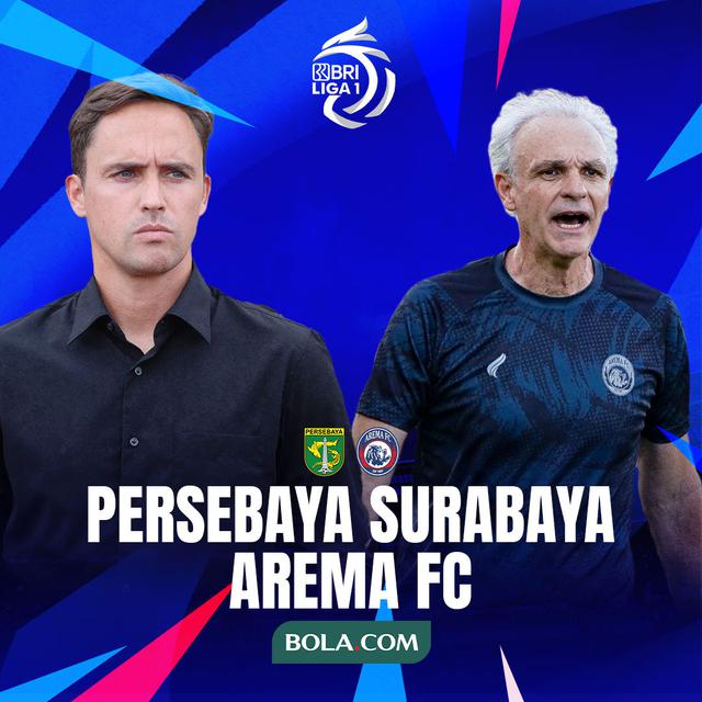 BRI Liga 1 - Persebaya Surabaya Vs Arema FC - Duel Pelatih