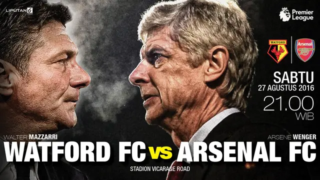  Prediksi Watford FC vs Arsenal FC