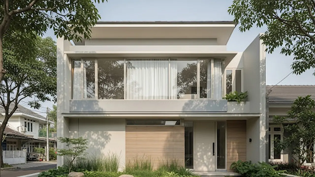 Desain Terkesan Mewah Model Rumah Sederhana tapi Indah