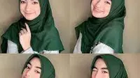 6 Rekomendasi Kerudung Segi Empat Hijau Motif Premium, Sedang Tren pada 2025
