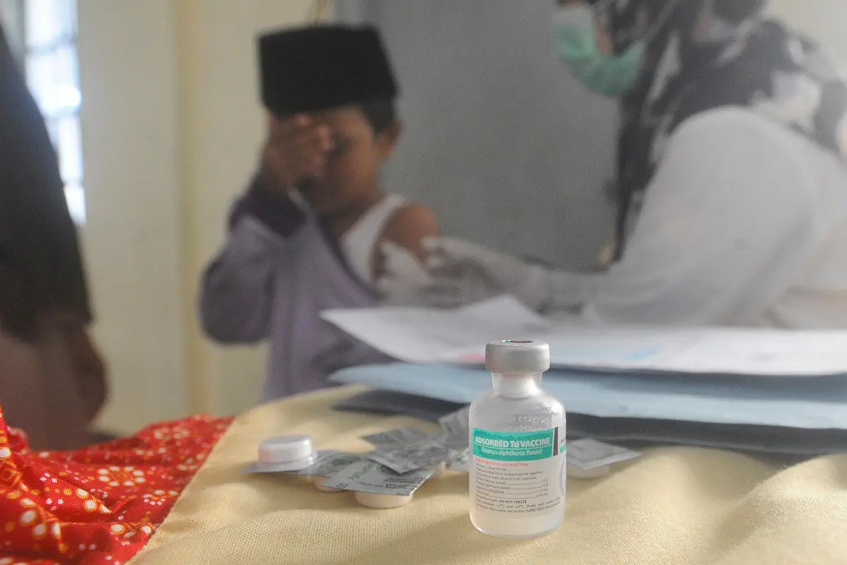 Puluhan Siswa Sekolah Dasar Jalani Imunisasi Difteri Tetanus